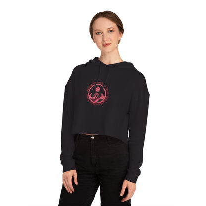 Outer Planets Impact Women’s Cropped Hooded Sweatshirt