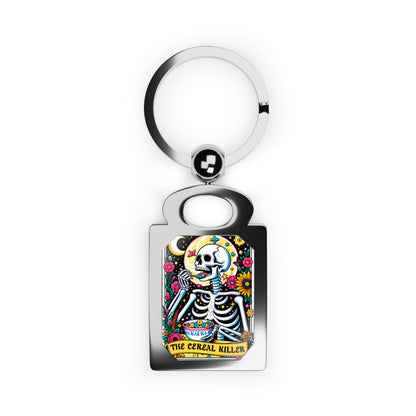 The Cereal Killer Rectangle Photo Keyring