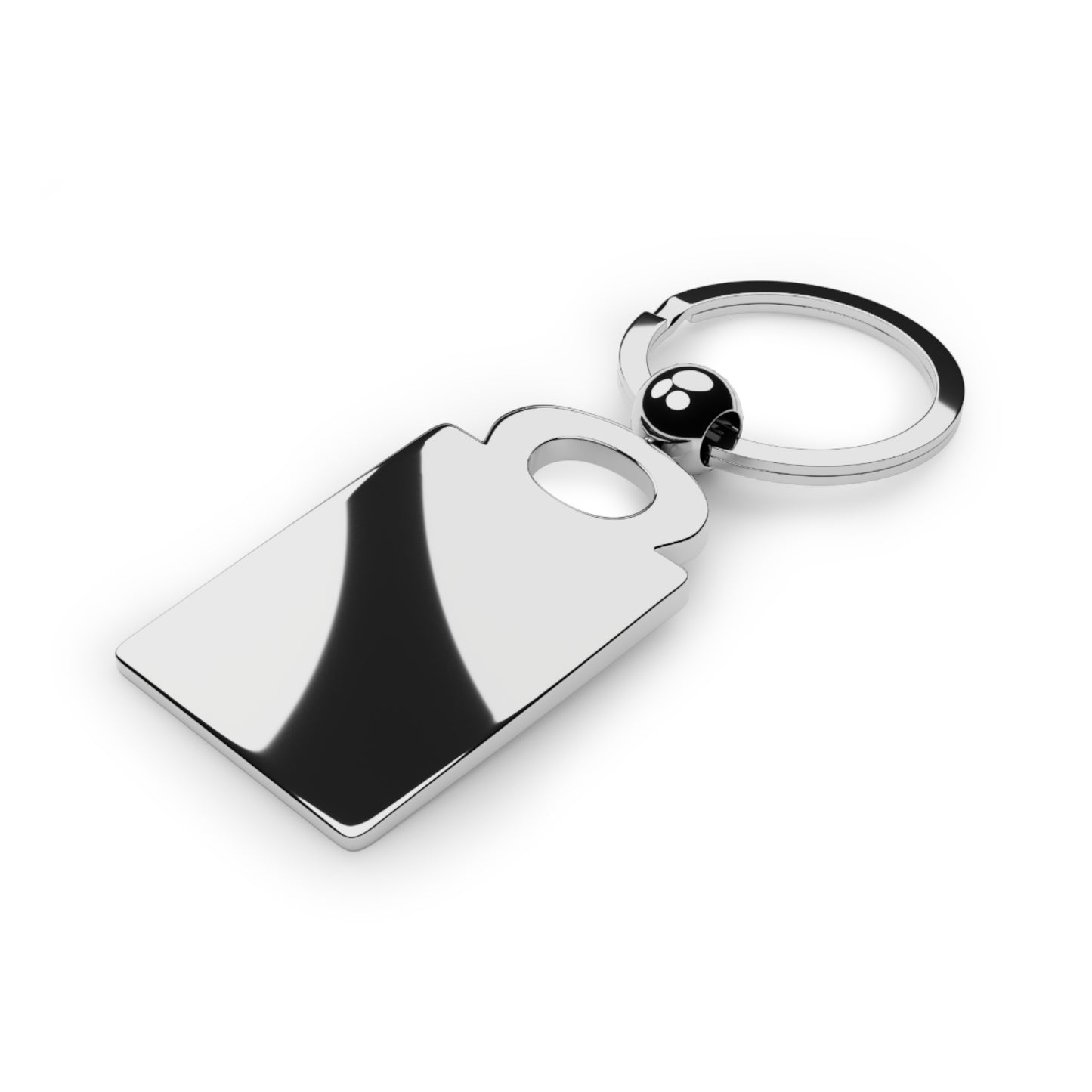 Gemini Rectangle Photo Keyring