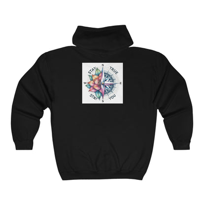 Stay True Stay You Heavy Blend™ Full Zip Hooded Sweatshirt