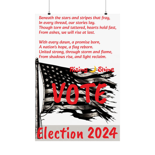 US Election 2024 Poem Vertical Posters