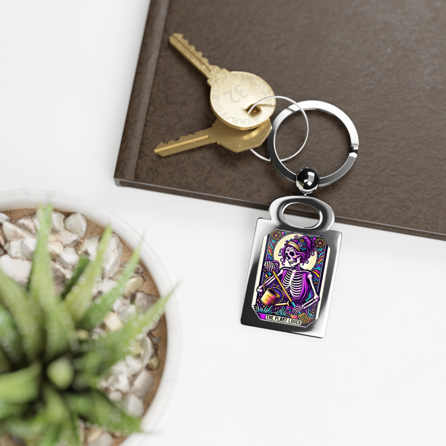 The Plant Lover Rectangle Photo Keyring