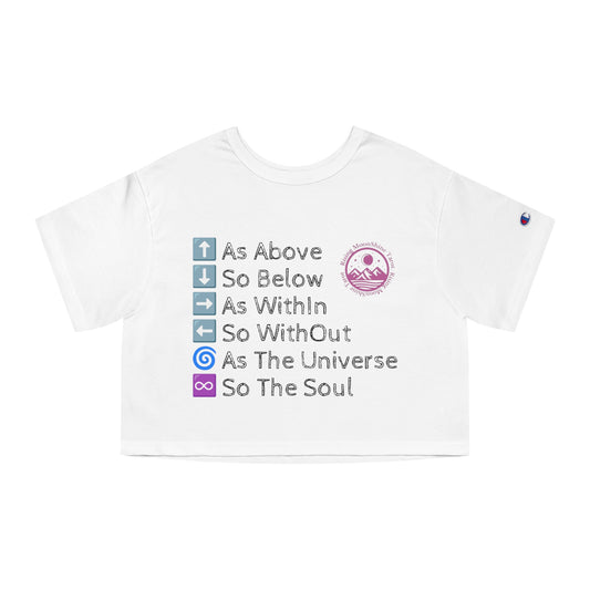 As Above, So Below Women's Heritage Cropped T-Shirt