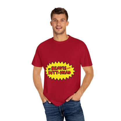 Beavis and ButtHead Unisex Garment-Dyed T-shirt