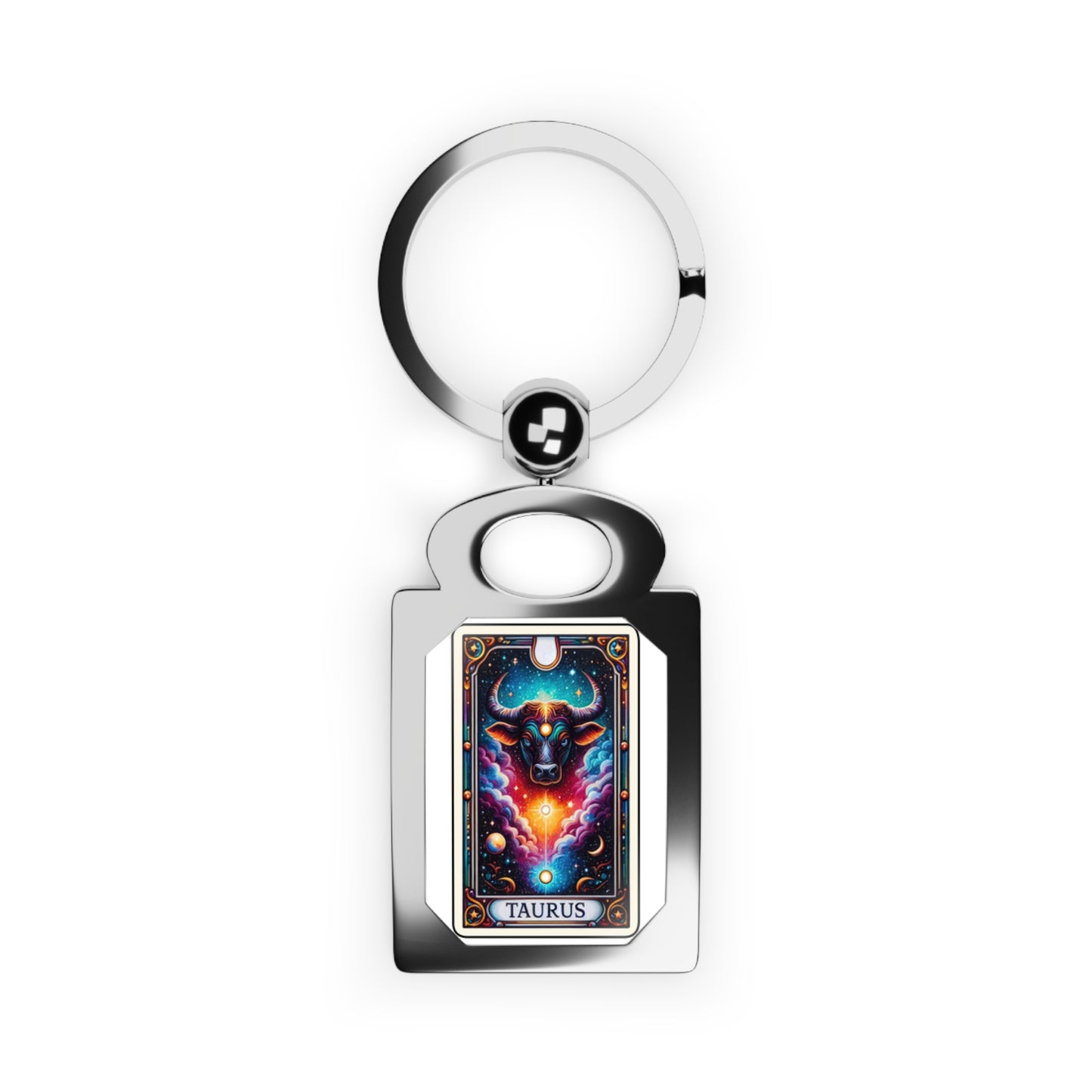 Taurus Rectangle Photo Keyring