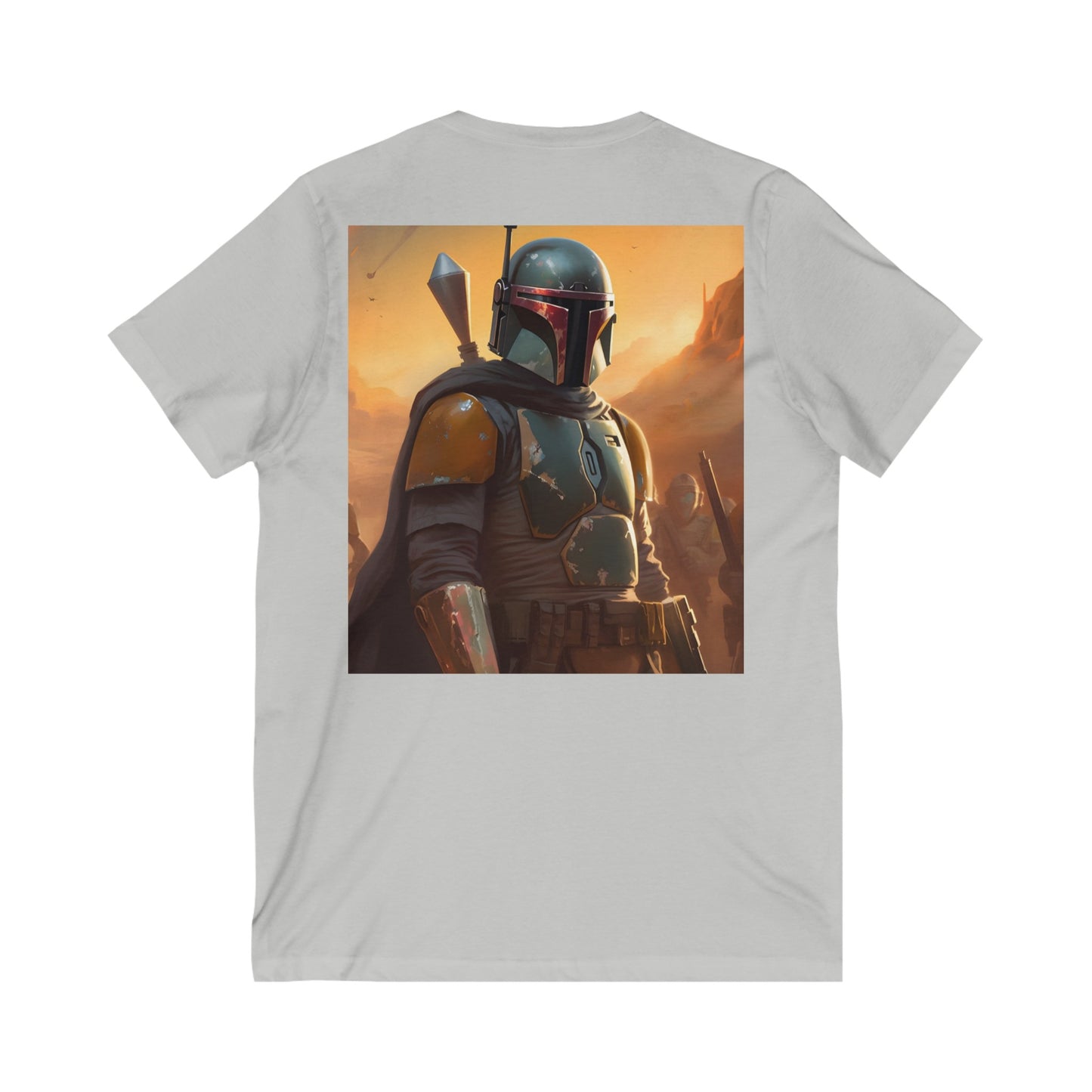 Boba Fett Jersey Short Sleeve V-Neck Tee