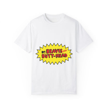 Beavis and ButtHead Unisex Garment-Dyed T-shirt