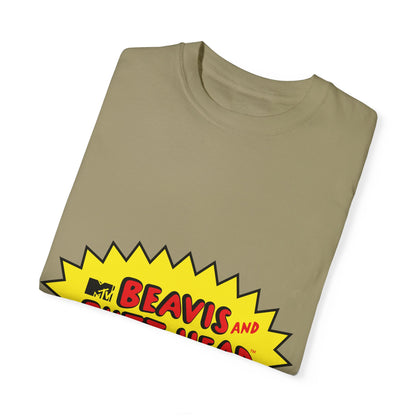 Beavis and ButtHead Unisex Garment-Dyed T-shirt