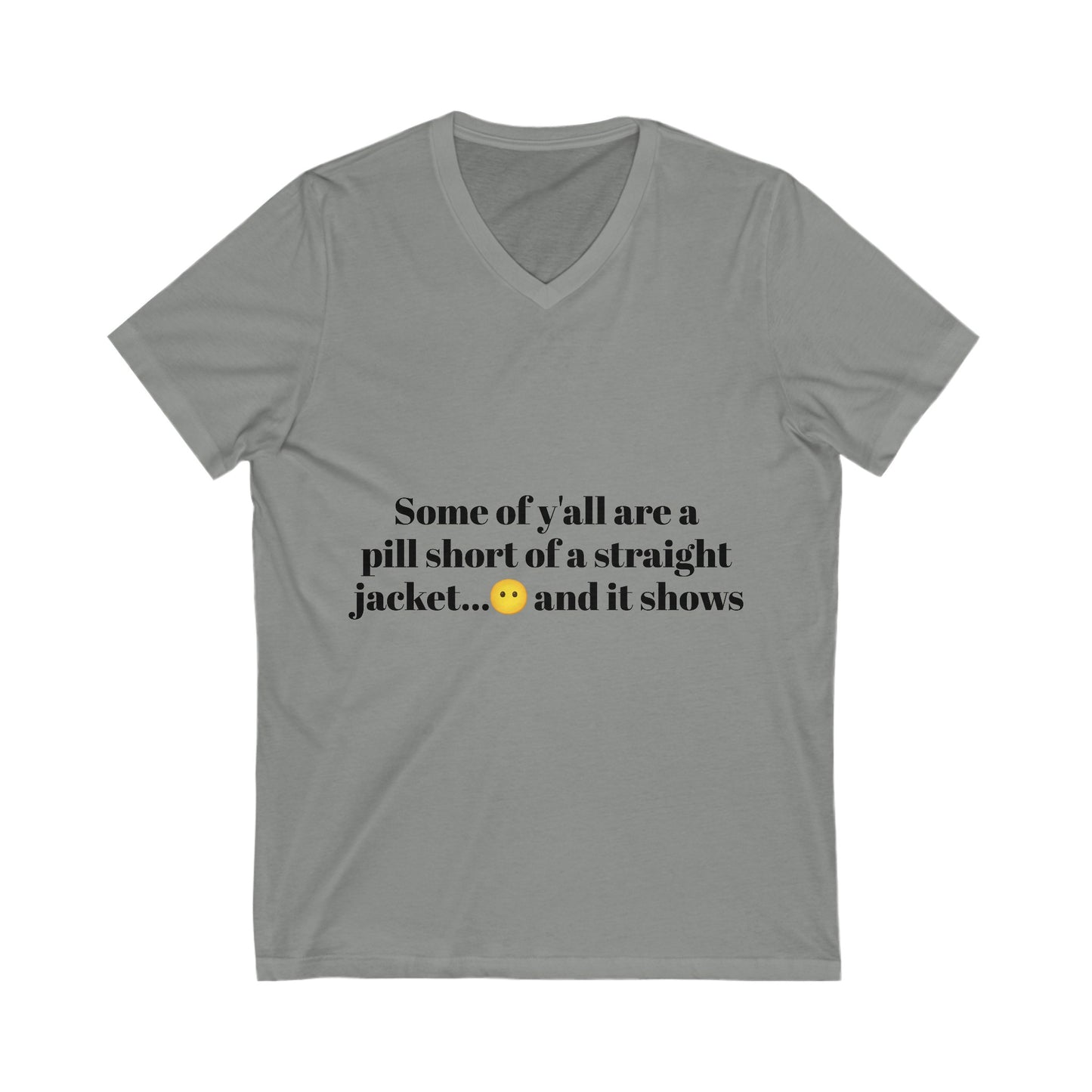 Pill Short of Unisex Jersey Short Sleeve V-Neck Tee