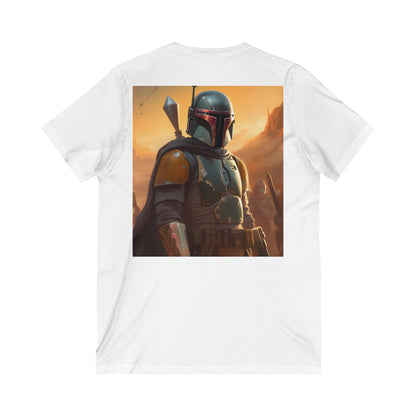 Boba Fett Jersey Short Sleeve V-Neck Tee