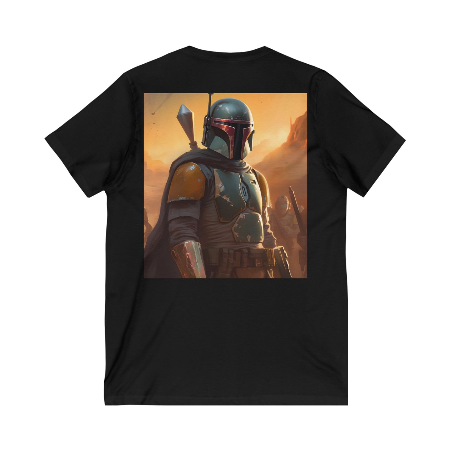 Boba Fett Jersey Short Sleeve V-Neck Tee