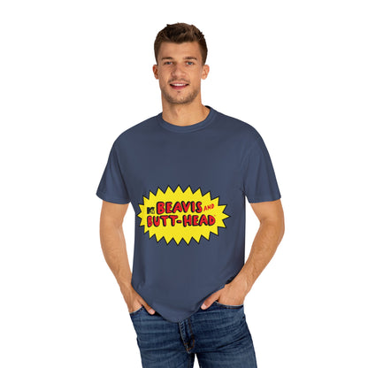 Beavis and ButtHead Unisex Garment-Dyed T-shirt