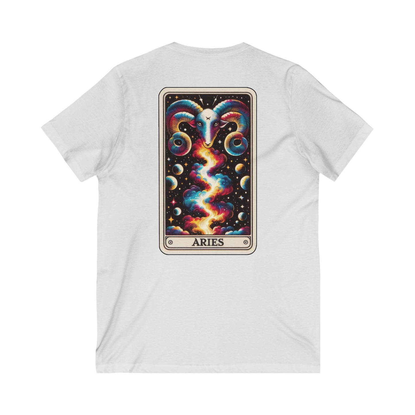 Aries Unisex Jersey Short Sleeve V-Neck Tee