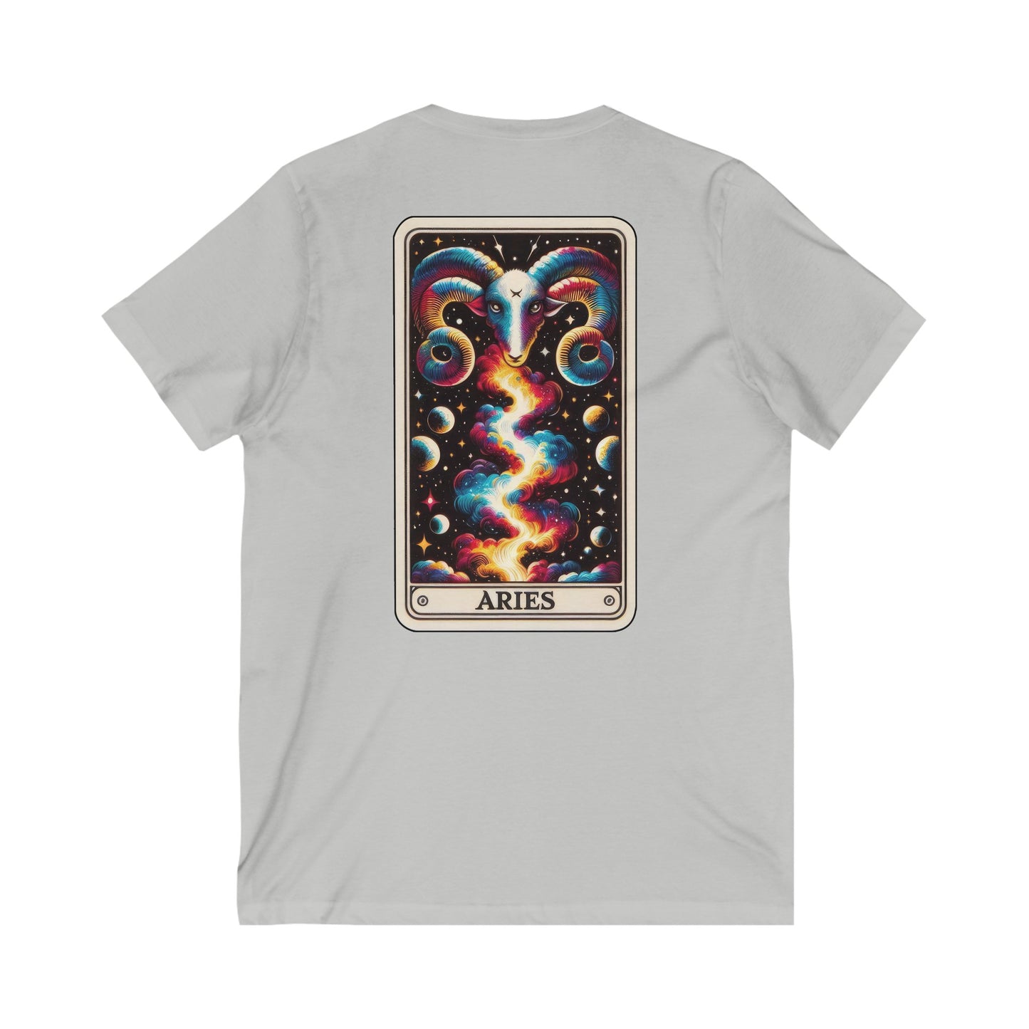 Aries Unisex Jersey Short Sleeve V-Neck Tee