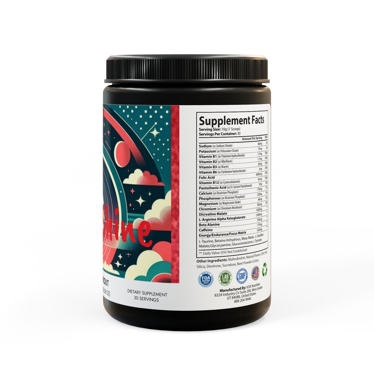 Pre-Workout Supplement, Watermelon (300g, 10.58oz)