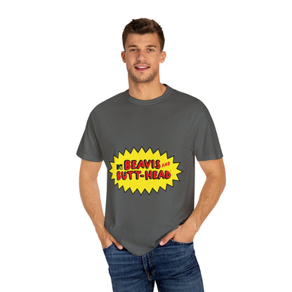 Beavis and ButtHead Unisex Garment-Dyed T-shirt