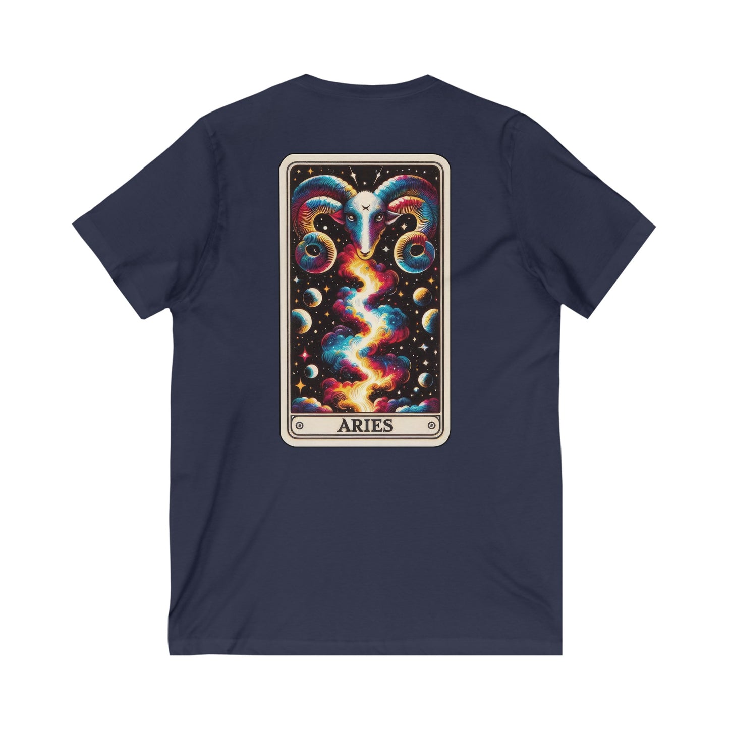 Aries Unisex Jersey Short Sleeve V-Neck Tee