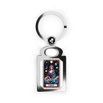 Virgo Rectangle Photo Keyring