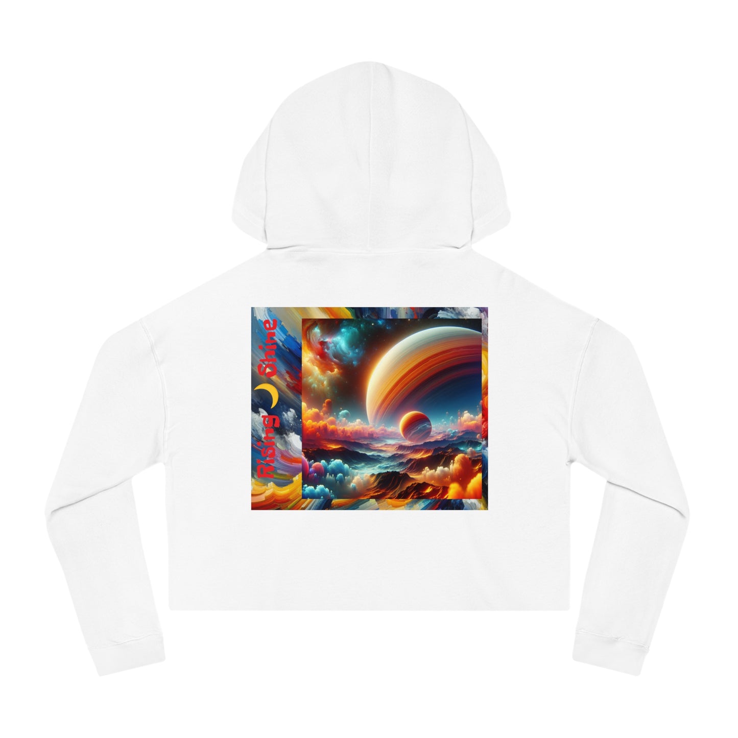 Outer Planets Impact Women’s Cropped Hooded Sweatshirt