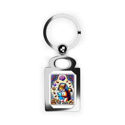 ADHD Rectangle Photo Keyring