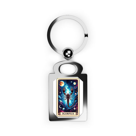 Scorpio Rectangle Photo Keyring