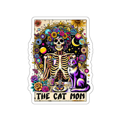 The Cat Mom Kiss-Cut Stickers